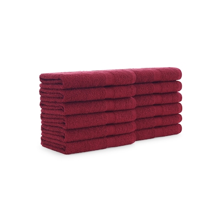 Monarch Brands True Color Hand Towels 0, Burgundy, 120PK HAND-BURGUNDY-CS